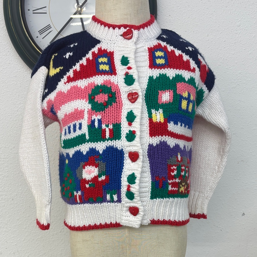 Hartstrings Colorful Holiday Sweater Vintage
